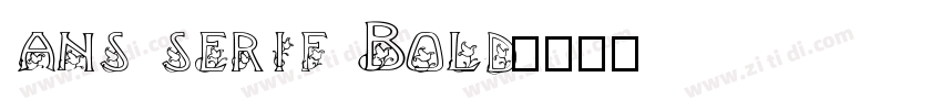 ans serif Bold字体转换